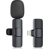 Renas Store Kopdkes Profesyonel Kablosuz Yaka Mikrofonu iPhone Ipad, Plug-Play 2.4g Ultra Düşük Gecikme-Dahili Gürültü Azaltma Çip Yaka Mikrofon Röportaj, Podcast, Vlog, Youtube