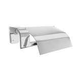 Renas Store Krom Gümüş Kapaklı Lüks Tuvalet Kağıtlık Vidalı Paslanmaz Metal Duvara Monte Banyo Kağıt Aparatı