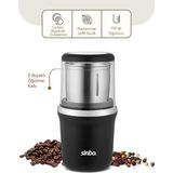 Renas Store Krom Kenar Kahve - Baharat Öğütücü Çelik Bıçak - Ö.HAZNESİ=100GR 200W Bas Çalıştır Kapak=mika Pls SCM-2997 (5047)
