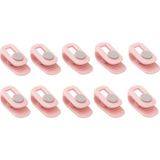 Renas Store Kyrotech 10’lu Yorgan Klipsi Seti | Iğnesiz Nevresim Sabitleyici Klips | Battaniye, Çarşaf, Yatak Örtüsü Kaydırmaz Klips | Çok Amaçlı U Şekilli Yorgan Tutturucu | Kaymaz, Kumaşa Zarar Vermez Pembe