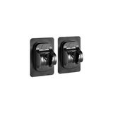 Renas Store Kyrotech 2'li Set Ayarlanabilir Kendinden Yapışkanlı Duş Başlığı Askısı, Siyah Duvara Monte Duş Başlığı Tutucu, Matkap Gerektirmez Sabit Braket, Suya Dayanıklı Banyo Duş Başlığı Sabitleyici Aksesuar