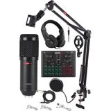 Renas Store Lastvoice BM800 Live Head Set Efektli Ses Kartı Mikrofon Kulaklık Stand Kayıt Canlı Yayın Seti (Pc ve Telefon)