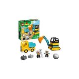 Renas Store LEGO Duplo Inşaat Kamyon ve Paletli Kazıcı 10931-2 Yaş ve Üzeri Çocuklar Için Kazıcı ve Damperli Kamyon Içeren Eğitici Yapım Seti (20 Parça)