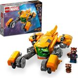 Renas Store LEGO Marvel Bebek Rocket’in Gemisi 76254-8 Yaş ve Üzeri Çocuklar Için Galaksinin Koruyucuları Rakun’un Uzay Gemisini Içeren Süper Kahramanlı Yaratıcı Oyuncak Yapım Seti (330 Parça)
