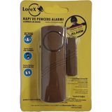 Renas Store Lorex LR-4444K Kahverengi Pilli Kapı Pencere Alarmı - Piller Hariç - Ev Alarmı - Kablosuz Pencere Alarmı - Hırsız Alarmı