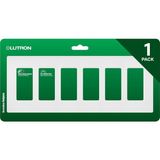 Renas Store Lutron Claro 6 Gang Dekoratör/rocker Duvar Plakası, Mat, Kar (1 Paket) | Sc-6-Sw
