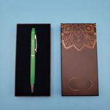 Renas Store Mandala Desenli Kutulu Yeşil Touchpen Tükenmez Kalem