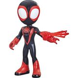 Renas Store Marvel Spidey And His Amazing Friends Büyük Boy Miles Morales: Spider-Man Figürü, 22,5 Cm'lik Aksiyon Figürü, Okul Öncesi Oyuncakları