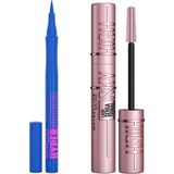 Renas Store Maybelline New York Hyper Precise All Day Eyeliner- 720 Parrot & Lash Sensational Sky High Maskara Makyaj Seti