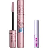 Renas Store Maybelline New York Lash Sensational Sky High Suya Dayanıklı Waterproof Maskara & Mini Tattoo Liner Gel Pencil Makyaj Seti