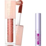 Renas Store Maybelline New York Lifter Gloss Nemlendirici Dudak Parlatıcısı 009 Topaz & Mini Tattoo Liner Gel Pencil Makyaj Seti