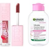 Renas Store Maybelline New York Lifter Plump Dudak Parlatıcısı- 005 Peach Fever & Garnier Micellar Kusursuz Makyaj Temizleme Suyu (100 Ml)