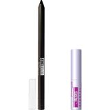 Renas Store Maybelline New York Tattoo Liner Jel Göz Kalemi 900 Deep Onyx (Siyah) & Mini Falsies Surreal Maskara 4.7 ml Makyaj Seti