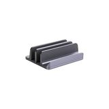 Renas Store Mcstorey Laptop Standı Dikey Metal Stand MacBook ile Uyumlu Ergonomik Notebook Bilgisayar Tutucu Masaüstü Düzenleyici Alüminyum Gri