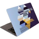 Renas Store Mcstorey MacBook Air 13 Inç Kılıf A2337 M1 A2179 A1932 Uyumlu Hard Case Sert Kapak Geometrik Desenli Uv Baskılı Koruyucu Kılıf Ince Hafif Laptop Kılıfı Siyah