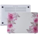 Renas Store Mcstorey MacBook Air M1 Kılıfı 13 Inç A2337 A2179 A1932 Uyumlu Sert Kapak Hard Case Koruyucu Kılıf MacBook Air 13 Inç Kılıfı Çizilme ve Darbe Koruyucu Uv Baskılı Yaprak Çiçek Desenli Pembe