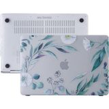 Renas Store Mcstorey MacBook Air M1 Kılıfı 13 Inç A2337 A2179 A1932 Uyumlu Sert Kapak Hard Case Koruyucu Kılıf MacBook Air 13 Inç Kılıfı Çizilme ve Darbe Koruyucu Uv Baskılı Yaprak Çiçek Desenli Yeşil