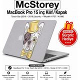 Renas Store Mcstorey MacBook Pro 15 Sert Kapak Kılıf A1707 A1990 Uyumlu Ince Hafif Koruyucu Kılıf Touch Bar 2016-2019 R-262