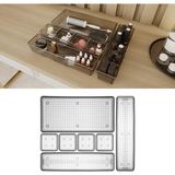 Renas Store Meleni Home 7 Parça Çekmece Içi Akseuar Düzenleyici Set - Modüler Makyaj Organizer Siyah