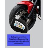 Renas Store Mey Ithalat® 110 Db Alarm Disk Kilidi Motosiklet Scooter Bisiklet Güvenlik