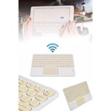 Renas Store Mey Ithalat® Android ve Ios Uyumlu Bluetooth Klavye Touchpad Slim Kablosuz Wifi Q Klavye