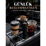 Renas Store Mey Ithalat® Araç Içi Bardaklık Organizeri Çok Amaçlı Içecek ve Eşya Tutucu