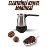 Renas Store Mey Ithalat® Elektrikli Cezve 800 Watt Paslanmaz Çelik Türk Kahve Makinesi Saplı