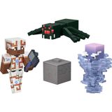 Renas Store Minecraft 3.25" Figürler Hikaye Paketi, 3 Aksiyon Figürü, 2 Aksesuar ve Renk Değişimi Özelliği, 8 Cm'lik Koleksiyona Uygun Oyuncak, JKK15