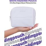 Renas Store Mıssha Orta Boy Dolgulu Beyaz Makyaj Çantası Mıssha White Padding Pouch