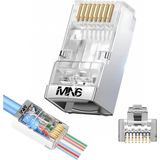 Renas Store Mn6 M117XF Cat6 JACK/90ADET-METAL Ez/yeni Nesil RJ45 Cat6-8p/8c Açık Uçlu/cat6 Konnektör (Cat6 Metal Ez Jack, 90)