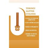 Renas Store Mov Glitter Eyeliner, Metalik Altın Renk, Suya Dayanıklı, Uzun Süre Kalıcı, Parlak Görünüm, Yoğun Pigmentli