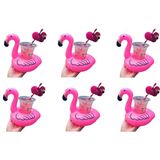 Renas Store Netavantaj Flamingo Şişme Havuz Deniz Bardak Tutucu Float Bar 6 Adet
