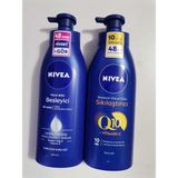 Renas Store Nıvea Besleyici Vücut Sütü 400ML ve Q10 Sıkılaştırıcı Vücut Sütü 400 ml