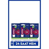 Renas Store Nıvea Böğürtlen Dudak Bakım Kremi, 4,8gr x 3 Adet, 24 Saat Nem, Hafif Bordo Işıltı, Doğal Yağlar ile Gün Boyu Dudak Bakımı, Böğürtlen Kokusu, Avantajlı Paket