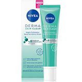 Renas Store Nıvea (Firça Kabi Hediye) Derma Skin Clear Night Exfoliator Gece Arındırıcı Krem 40 ml (1 Adet)