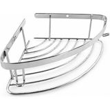 Renas Store Norm Nil (1 Adet) Tek Katlı Krom Şampuanlık 18X18 cm Vida Dahil Banyo Lavabo Köşe Rafı Metal Tekli