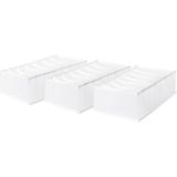 Renas Store Ocean Home Textile 3'lü 7 Bölmeli Beyaz Renk File Çekmece Içi Düzenleyici Set