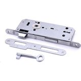 Renas Store Oda Kapısı Gömme Kilit 18 x 45MM Göbek Ölçülü Metal Iç Kapı Kilidi 1 Anahtarlı Dayanıklı Montaj Seti