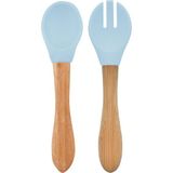 Renas Store Oioi Basıcs Mama Kaşığı + Çatal - Mineral Blue