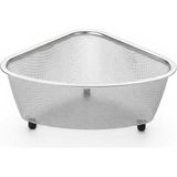 Renas Store Orret Home Paslanmaz Çelik Ayaklı Lavabo Içi Çöp Süzgeci – 18X13X10 cm Hijyenik ve Pratik Gider Filtresi, Bulaşık Süngeri ve Tel Organizerli Lavabo Atık Süzgeci