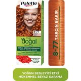 Renas Store Palette Kalıcı Doğal Renkler 8-77 Tarçın Bakır Goji Berry Özü & Yulaf Çekirdeği Özlü Saç Boyası