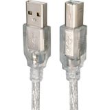 Renas Store Parcbeny 1.5 Metre 13012 2.0V Şeffaf Kaliteli, Uzun Ömürlü Kullanım USB Yazıcı Kablosu (1.5 Metre)