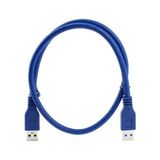 Renas Store Parcbeny 5352 1 Metre USB 3.0 Erkek Erkek Ara Bağlantı Kablosu Uzatma Ekleme Yüksek Kaliteli USB 3.0 Uzatma Kablosu Dayanıklı Bir Bağlantı Depolama Aygıtları ve Çevre Birimleri Arasında Hızlı Aktarım