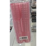 Renas Store Pembe Kadife Saç Bigudisi, Yapışkanlı Rulo, Doğal Bukle Için, IS-804 Model