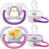 Renas Store Philips Avent Ultra Air Emzik, Kız Bebekler Için 0-6 Ay, 2’li Paket, Ortodontik Silikon, Geniş Hava Delikli, Mikrodalga Sterilize Edilebilir, Bpa Içermez, Taşıma Kutulu, SCF080/06