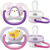 Renas Store Philips Avent Ultra Air Emzik, Kız Bebekler Için 0-6 Ay, 2’li Paket, Ortodontik Silikon, Geniş Hava Delikli, Mikrodalga Sterilize Edilebilir, Bpa Içermez, Taşıma Kutulu, SCF080/06