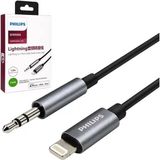Renas Store Philips SWR1504C/93 1.2 Metre Lightning 2.5mm Ince Stereo Ses Kablosu - Mfi Örgülü Tasarım