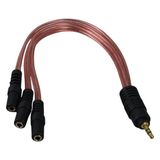 Renas Store PM-12283 3.5mm Stereo 3x Dişi Kulaklık Çoklayıcı (3 Boğumlu - 20 Cm)