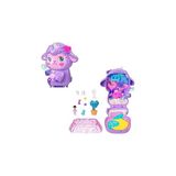 Renas Store Polly Pocket Bebekler ve Oyun Seti, Kuzucuk Şeklinde Taşınabilir Rüyalar Diyarı Mini Oyun Seti, 1 Mikro Bebek, Tek Boynuzlu At Figürü, Yiyecek ve Moda Tasarımı Aksesuarları, JCB15