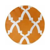 Renas Store Porland Morocco Desen3 Turuncu Ergonomik Çay Tabağı 12CM